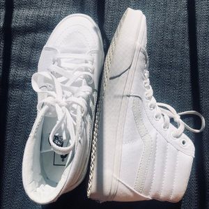 white high top vans